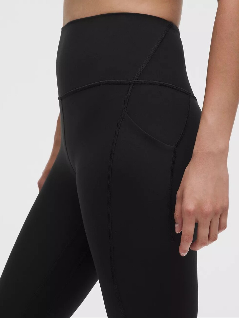 Lululemon High-Rise Leggings with Side Pockets – Black Black, 28" Inseam u - Picture 4 of 5